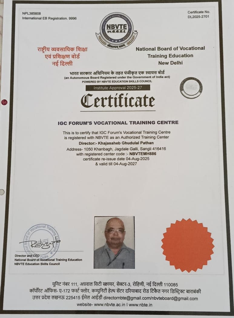 NBVTE Training Center Accreditation